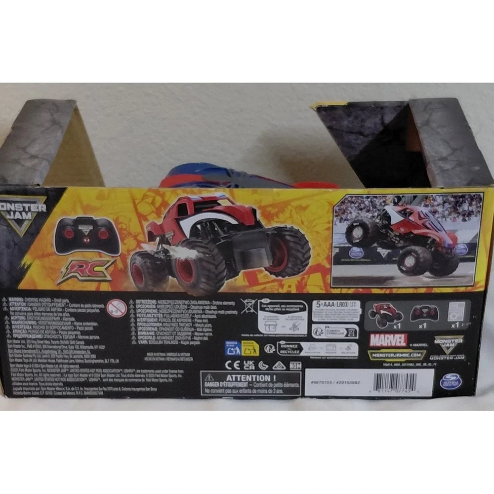 Monster Jam Marvel Amazing Spider-Man RC Monster Truck 1:24 Scale 2.4GHz